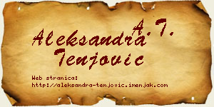 Aleksandra Tenjović vizit kartica